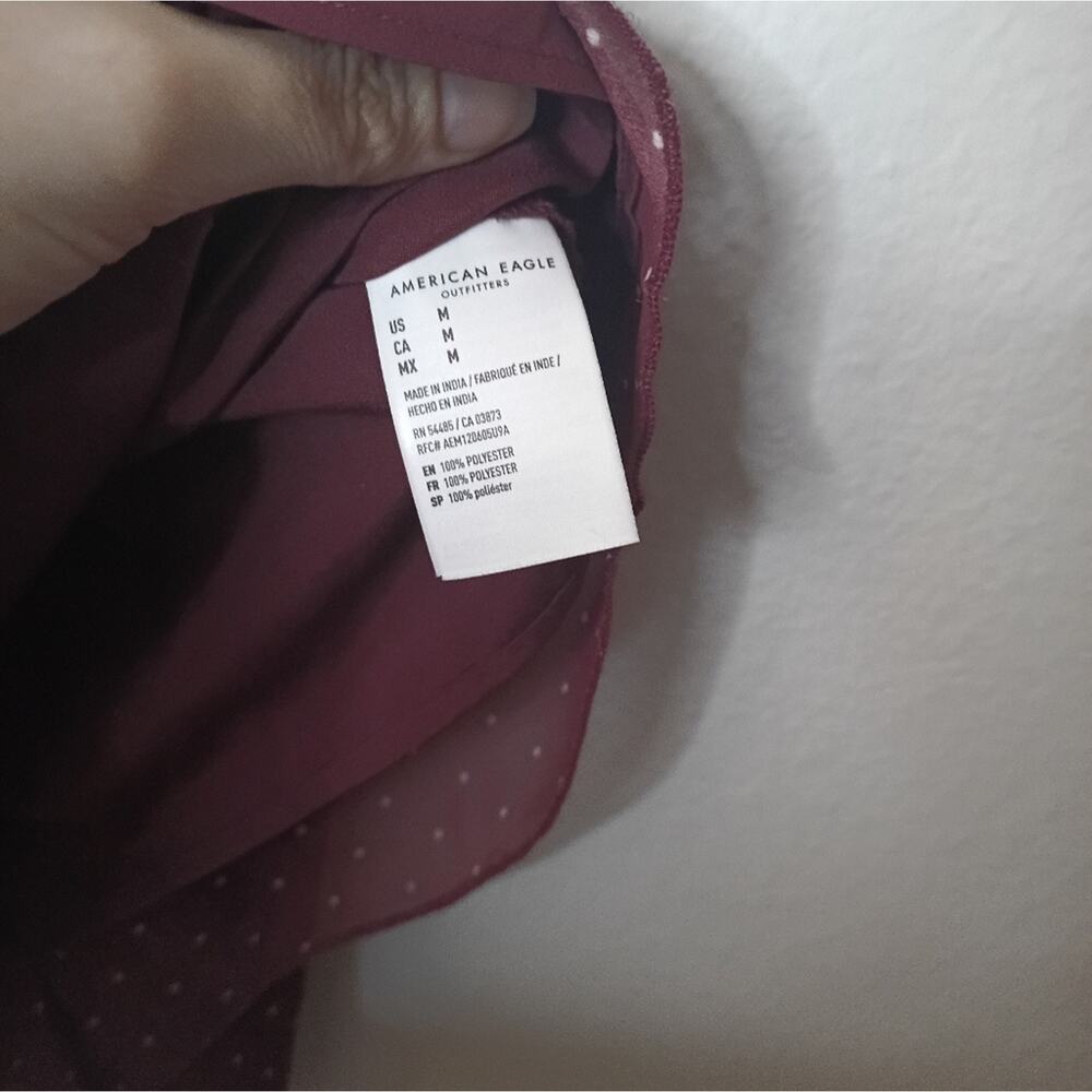 American Eagle Mauve Dress Babydoll Y2K Whimsy Prairie Boho Fairy NEW - Picture 5 of 9